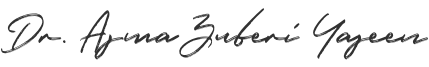 Signature of Glenmont New York dentist Asma Zuberi Yaseen D D S